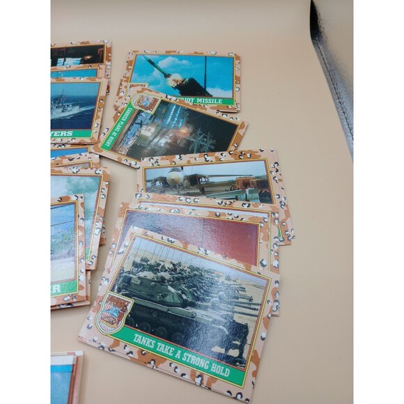 1991 Desert Storm Trading Cards Complete Set 88 Cards 22 Stickers - Picture 4 of 11